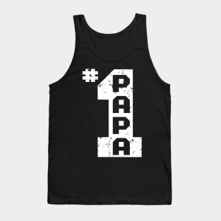 #1 Papa Number One Papa Dad Father Grandpa Father's Day Gift Tank Top